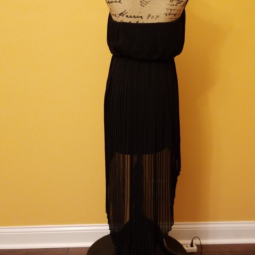 Bcbgeneration Strapless Low High Black Sheer P136 - image 4